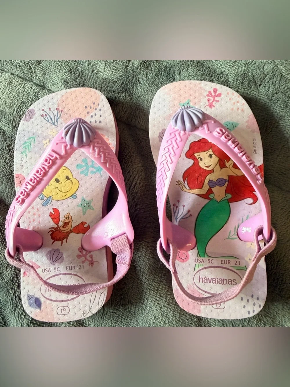 Disney Little Mermaid Havaianas Toddler Sandals